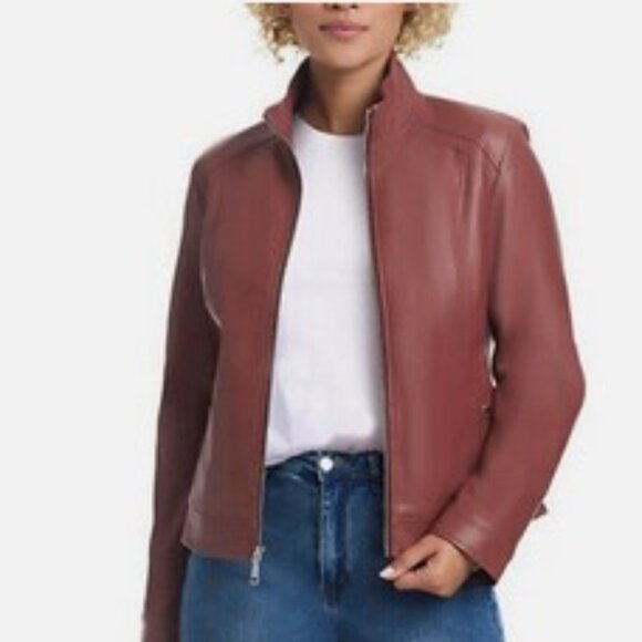 Vince Camuto Ladies' Faux Leather Jacket NWT - Picture 1 of 6